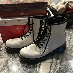 Dr. Martens White Combat Boots